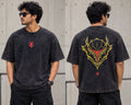 Spider - Black Acid Washed Printed Exclusive T-shirt Best Collection