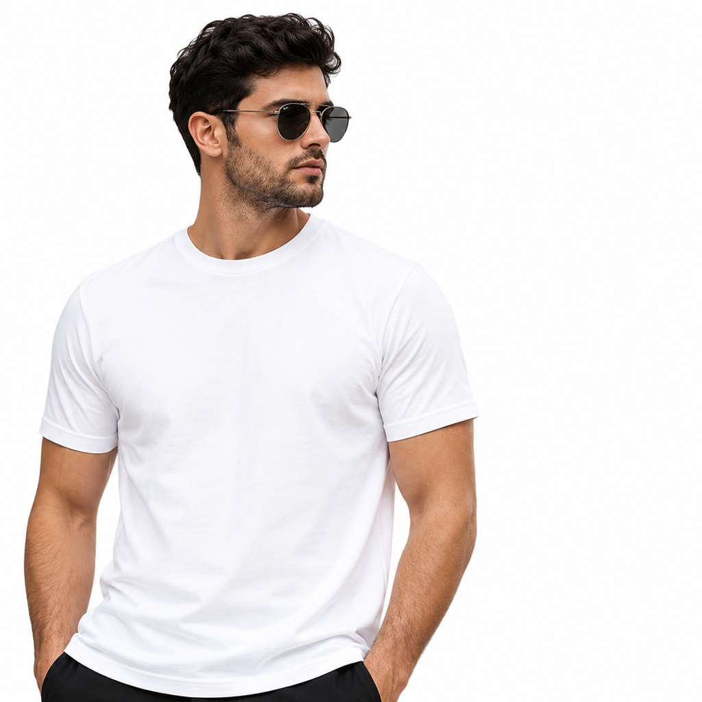 Men's Plain 100% Cotton Regular Fit T-Shirt - Pack of 3